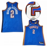 Shai Gilgeous signed Nike Swingman Oklahoma City Thunder Basketball Jersey Fanatics authenticated size 48